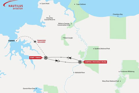 Adelaide River Jumping Crocodile Cruise With Roundtrip Helicopter From Darwin - Accommodation Main Beach 3