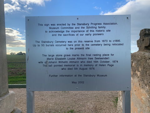 Stansbury Historic Cemetery - Accommodation Main Beach 2