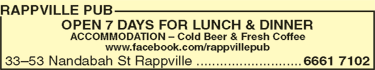 Rappville Pub - Accommodation Main Beach 0