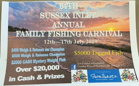 The Sussex Inlet Annual Family Fishing Carnival - Accommodation Main Beach 0