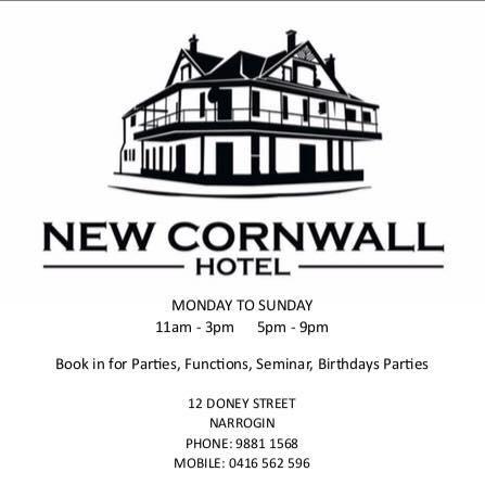 New Cornwall Hotel - Accommodation Main Beach 3
