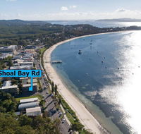 2 'Shoal Towers' 11 Shoal Bay Rd - across the road to beautiful Shoal Bay Beach - Accommodation Main Beach
