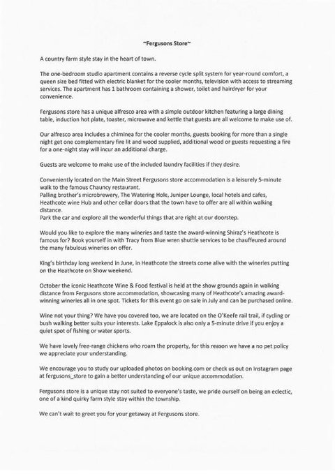 Fergusons Store - Accommodation Main Beach 1