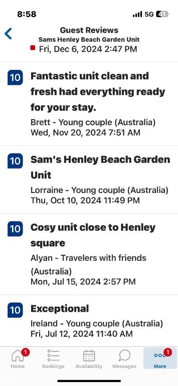 Sams Henley Beach Garden Unit - Accommodation Main Beach 3