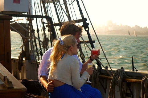Sydney Harbour Tall Ship Wine & Canapes Evening Cruise - Accommodation Main Beach 1